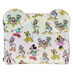 Loungefly - Disney100th - Portafogli Mickey & Friends Classic All-Over Print Iridescent - WDWA2897